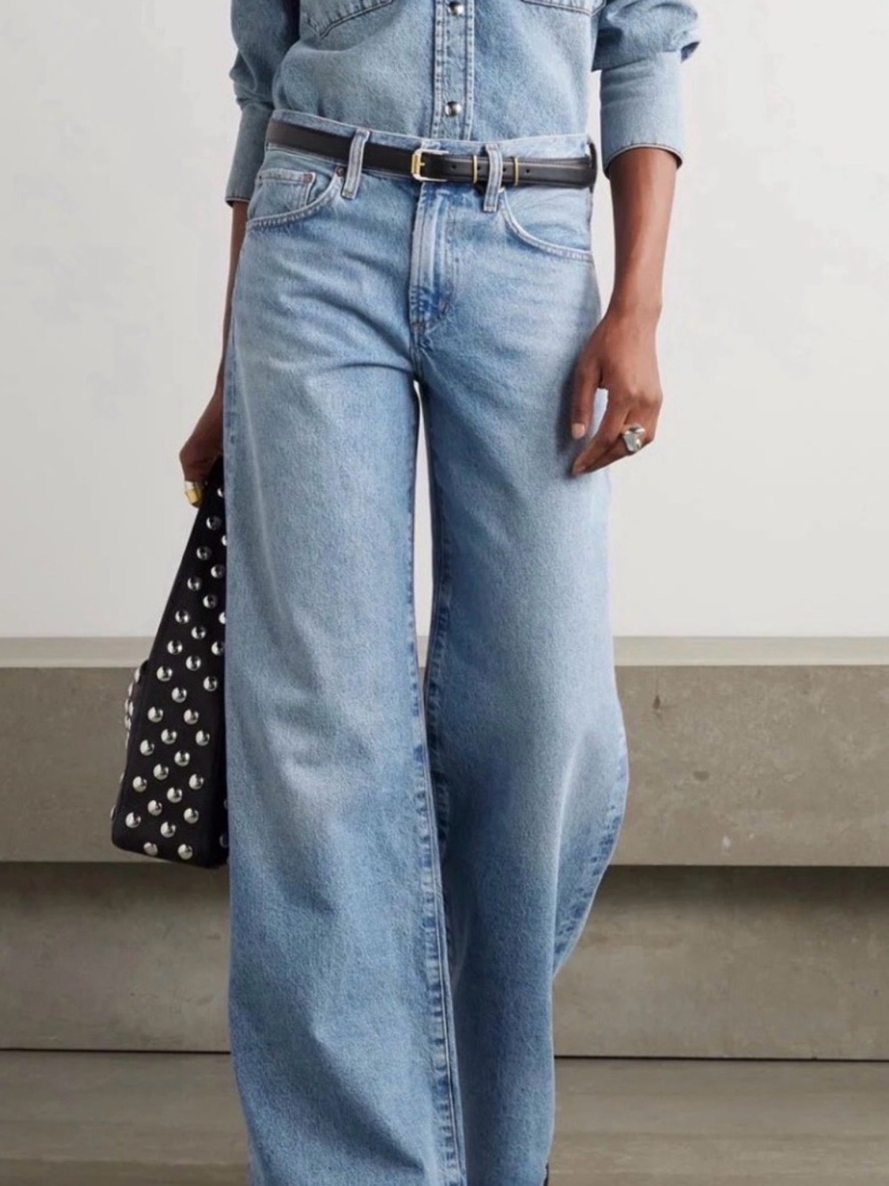 Agolde Clara Wide-Leg High-Rise Jeans